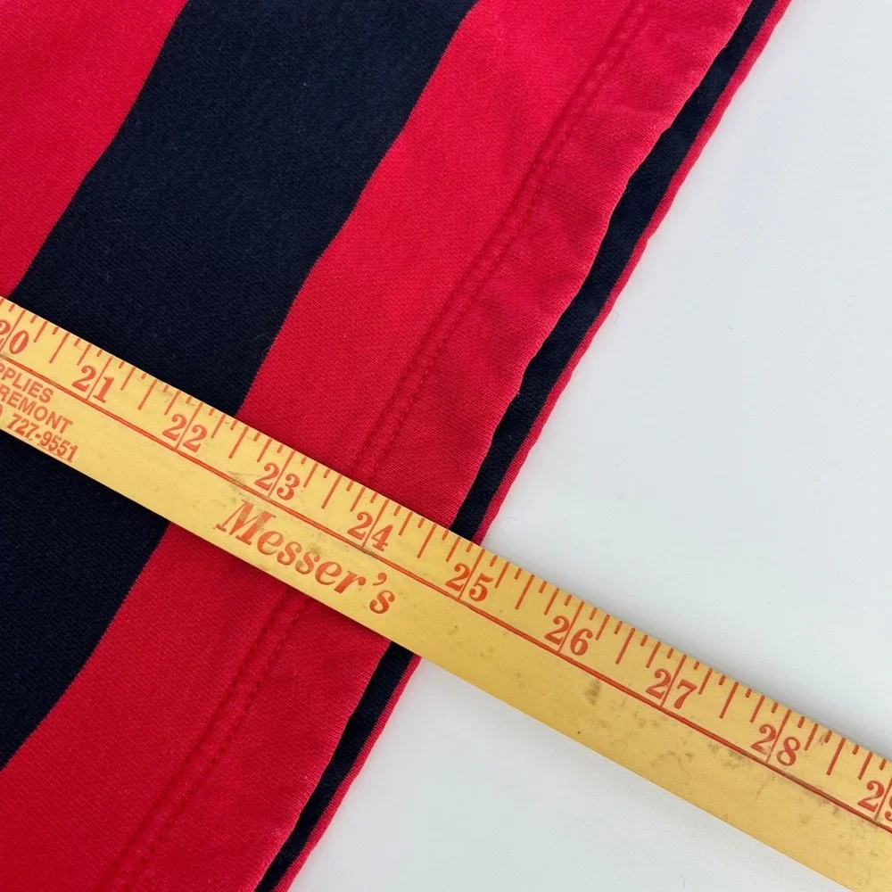 Lauren Ralph Lauren‎ Striped 1/4 Zip Pullover Sweatshirt Red Navy Anchor Size L - Picture 8 of 9